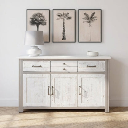 Greystone Reclaimed Wood Sideboard 3 Doors / 4 Drawers