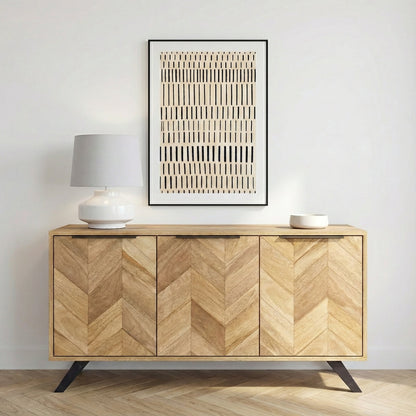 Amiya Mango Wood 3 Door Sideboard