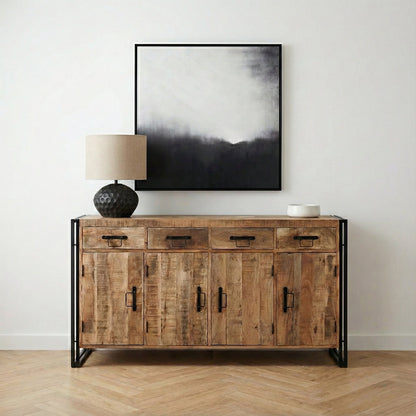 Cosmo Industrial Extra Large Reclaimed Wood Sideboard