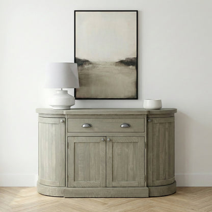 Saltaire Pine Wood 4 Door Sideboard With Drawer
