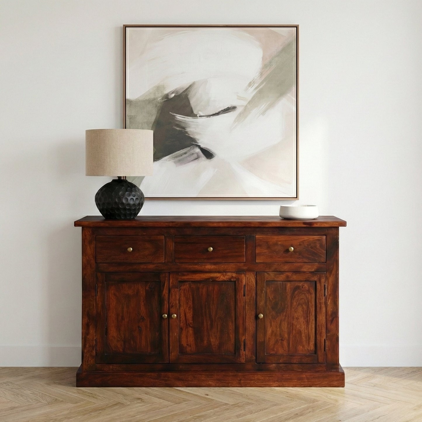 Jaipur Dark Mango Wood Large Sideboard