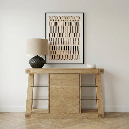 Z Solid Oak Small Sideboard