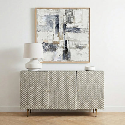 Burgess Bone Inlay 3 Door Buffet Sideboard