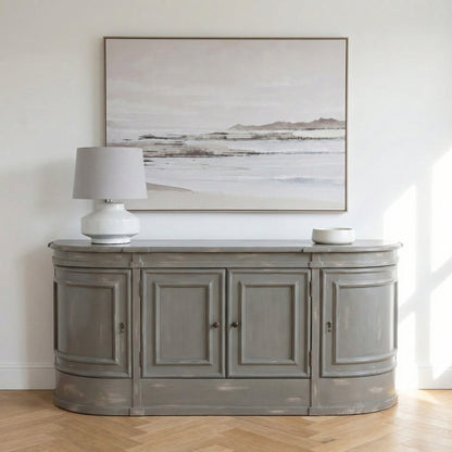 Elden Distressed Grey Mahogany Sideboard