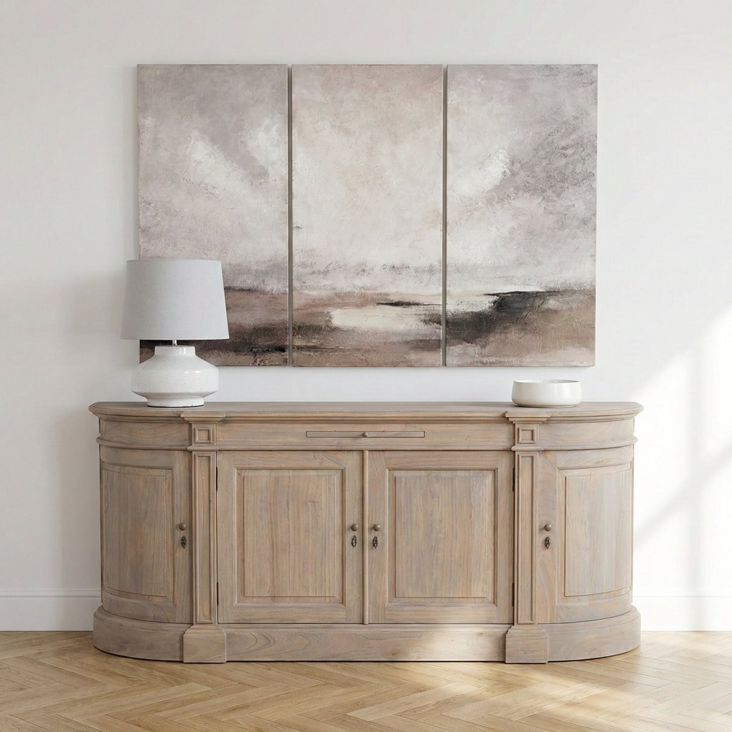 Arbouré Large Rustic White Cedar Buffet Sideboard