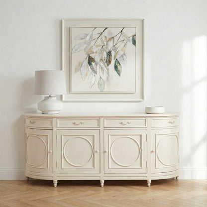 Aurelian Aged Ivory Bayur Wood Sideboard