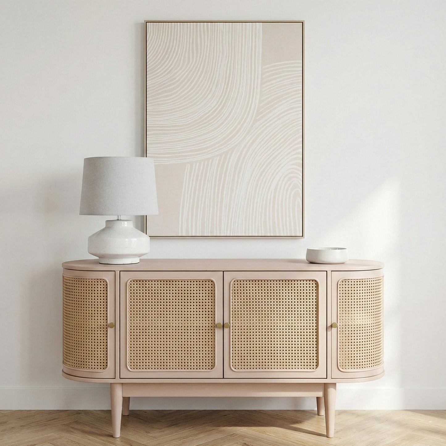 Valencia Cane & Mango Wood Sideboard