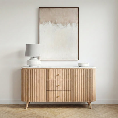 Stonebrook Mango Wood & Marble Sideboard