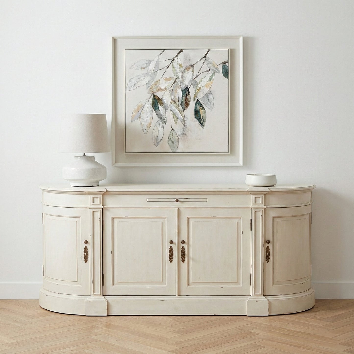 Elden Distressed Mahogany Large Buffet Sideboard
