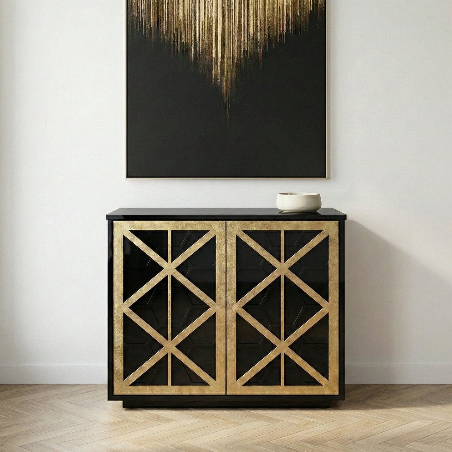 Reeno Fretwork 2 Door Sideboard