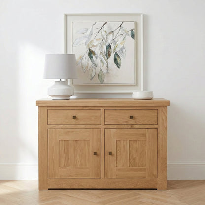 Bordeaux Solid Oak 2 Door 2 Drawer Sideboard