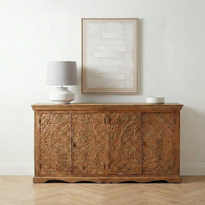 Artwork Mango Wood Sideboard XL