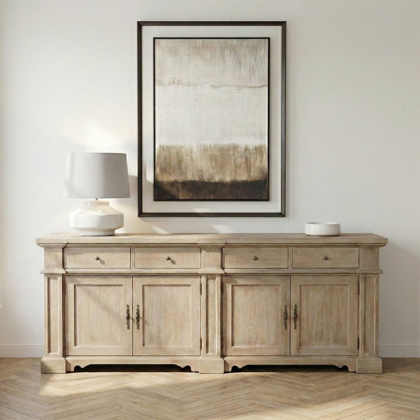 Arbouré Classical White Cedar Wood Sideboard