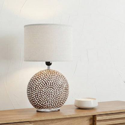 Chariot Ceramic Round Ceramic Table Lamp