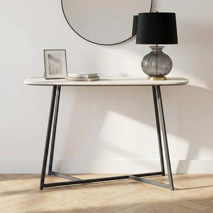 Ukiah Grey Oak Veneer Console Table
