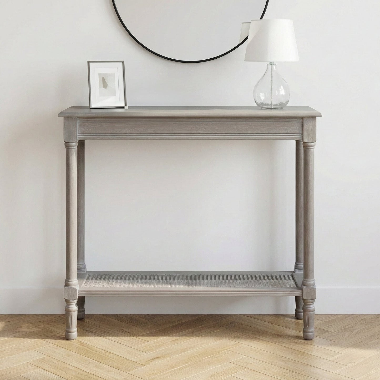 Serene Rattan Console Table