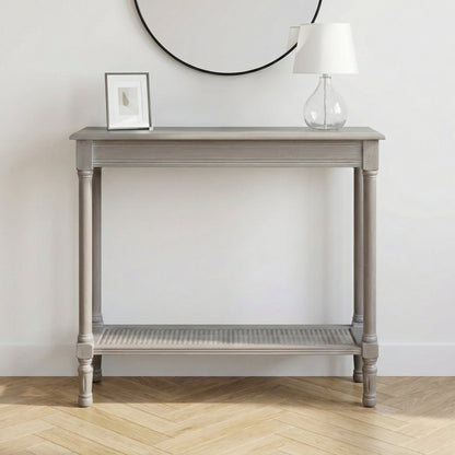 Serene Rattan Console Table