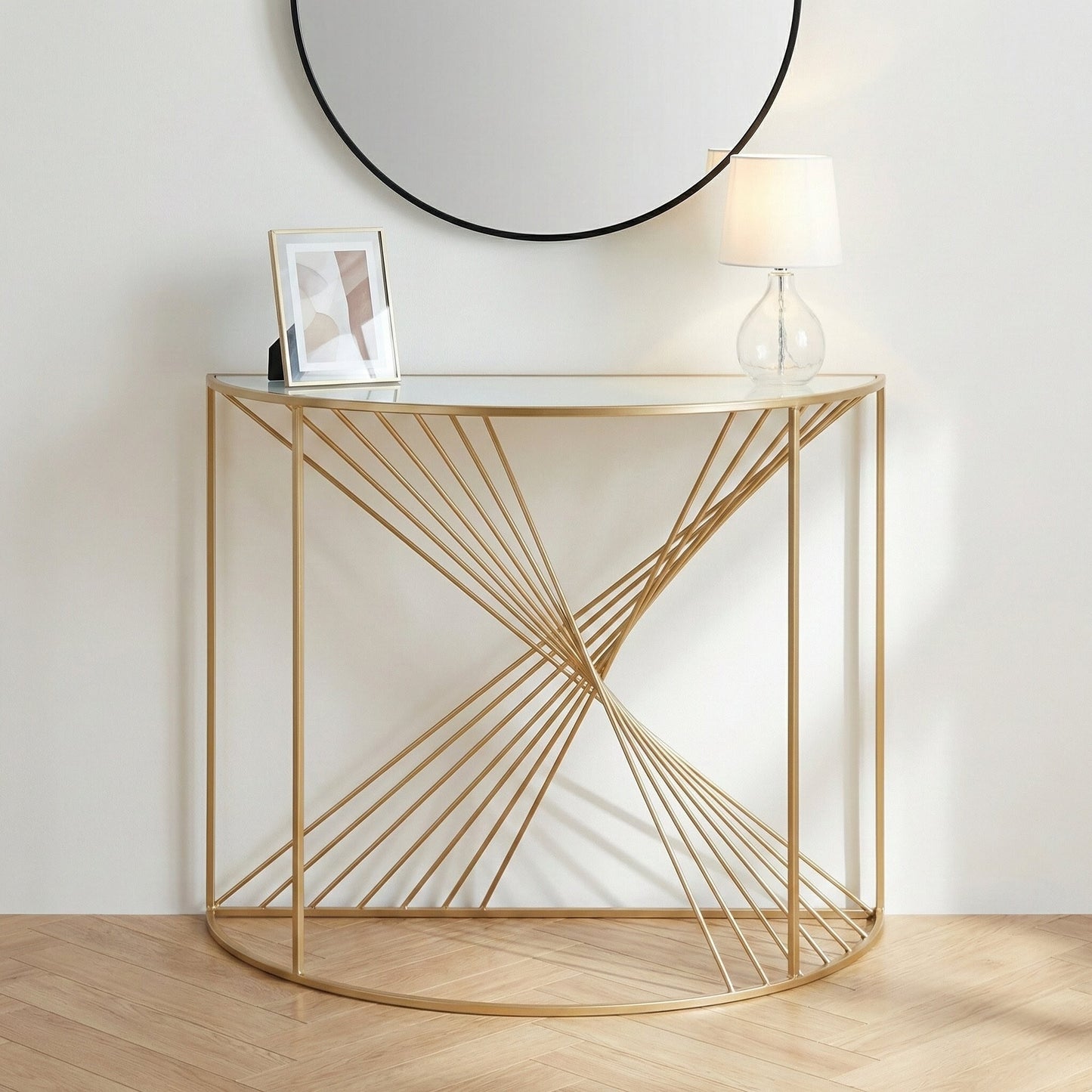 Liberty Half Moon Console Table