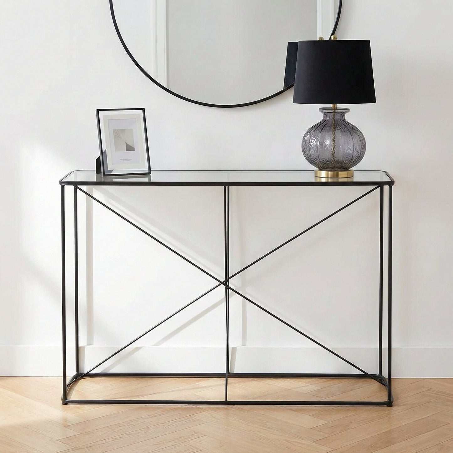 Roxy Glass Console Table
