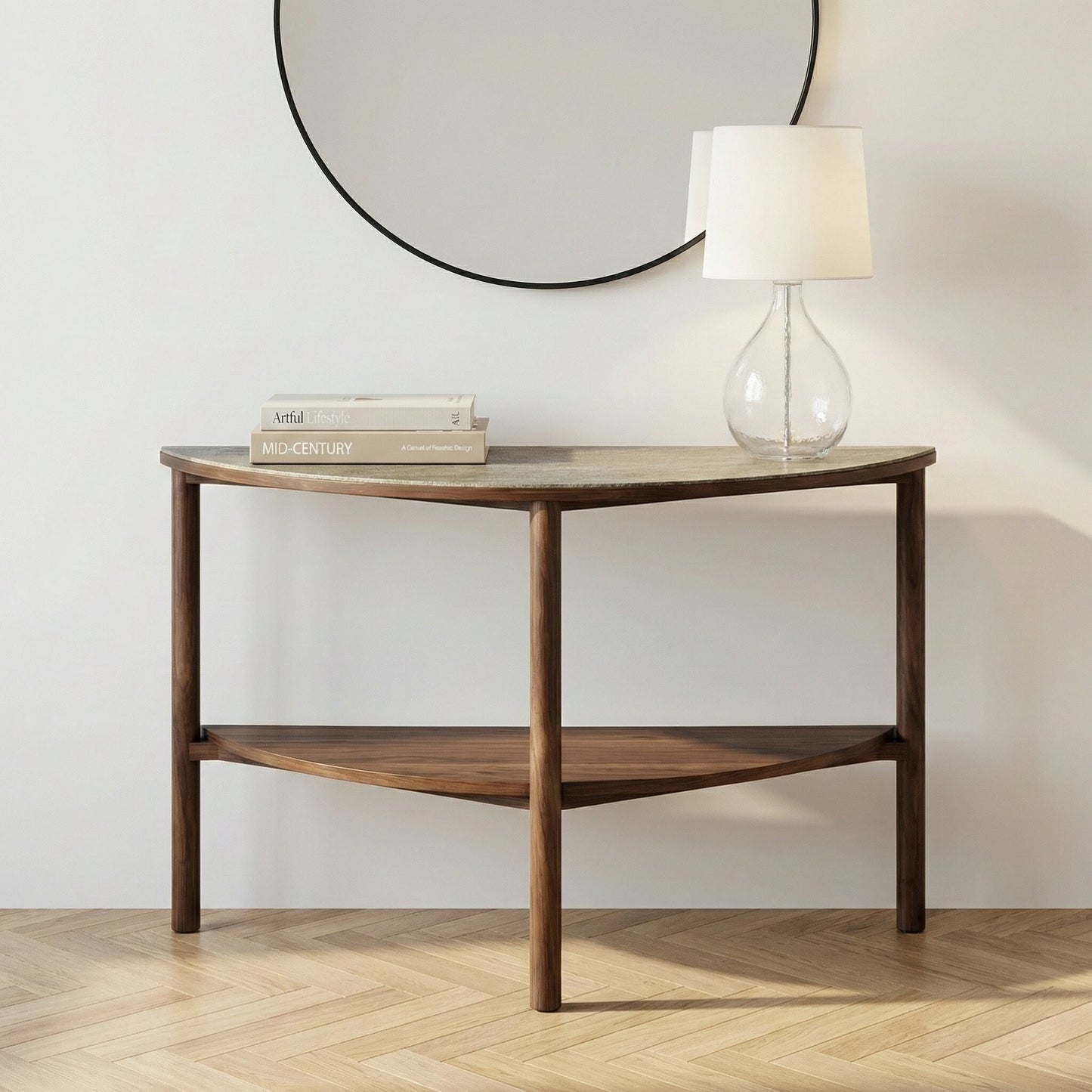 Freya Curved Console Table