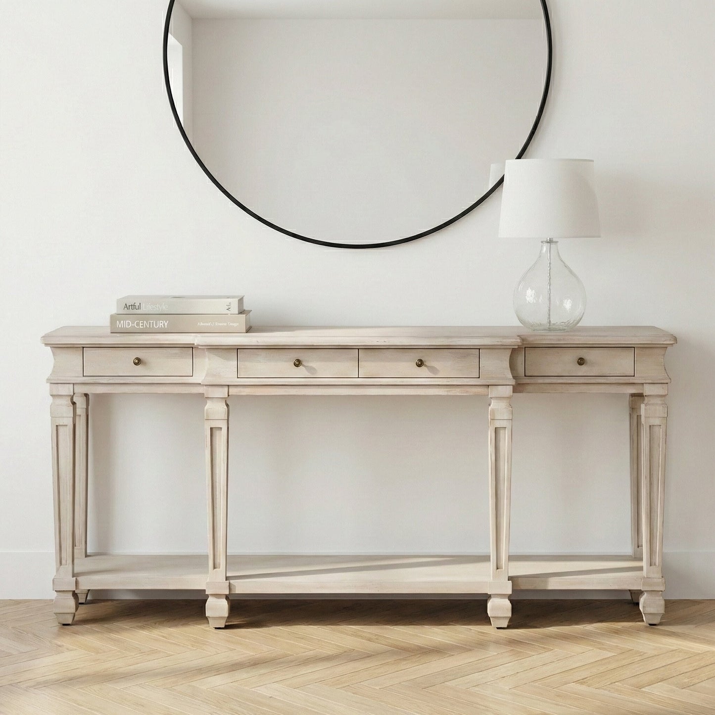 Everden Acacia Wood Console Table