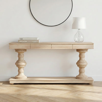 Solmere Mango Wood 180cm Console Table