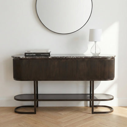 Belvedere Black Console Table