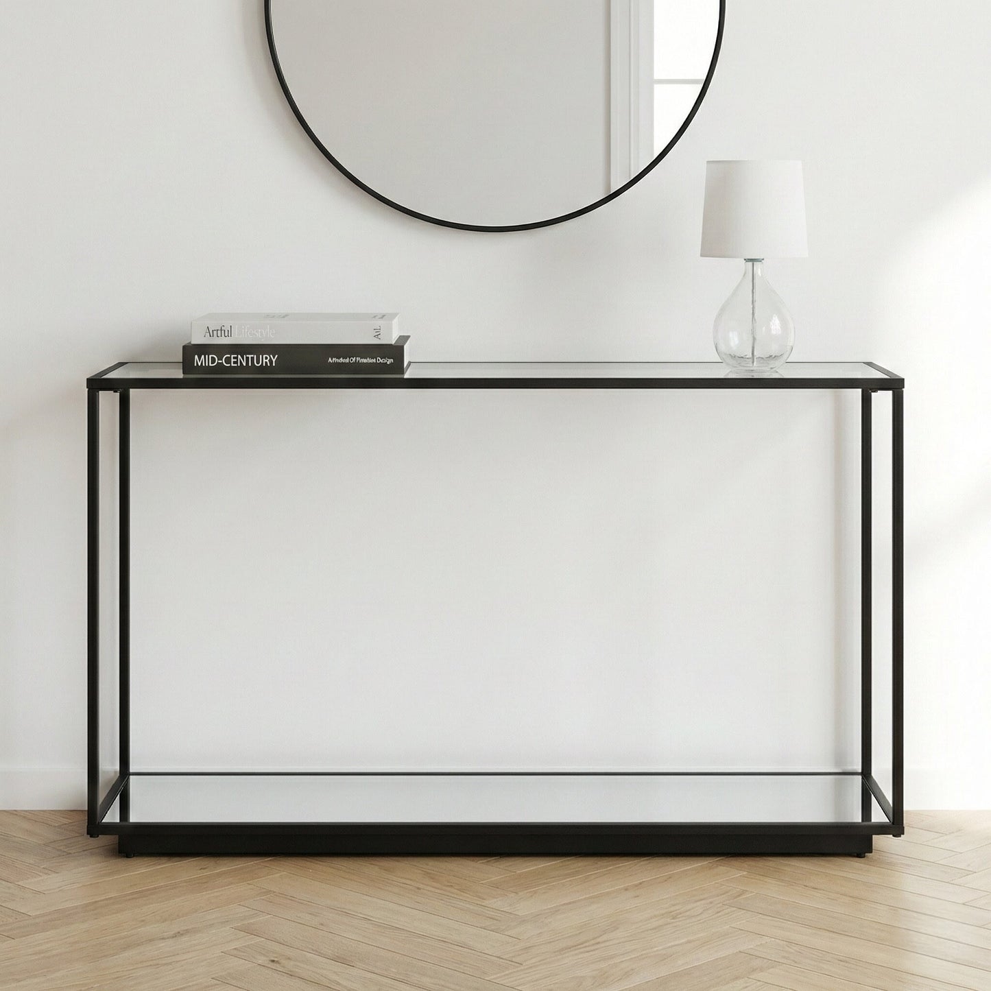 Lennox Black Framed Console Table
