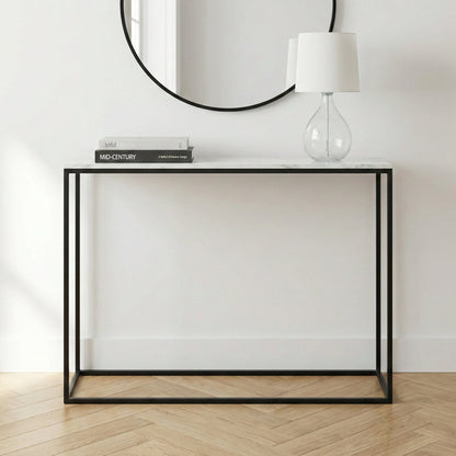 Kalani White Marble Console Table