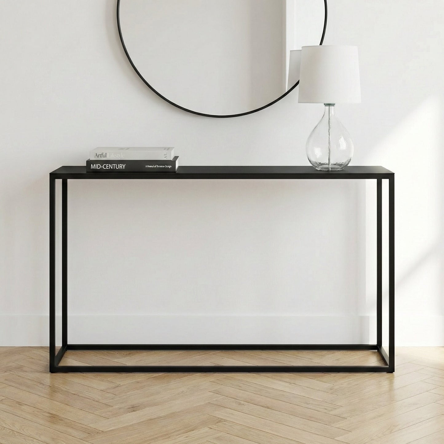 Fern Black Console Table