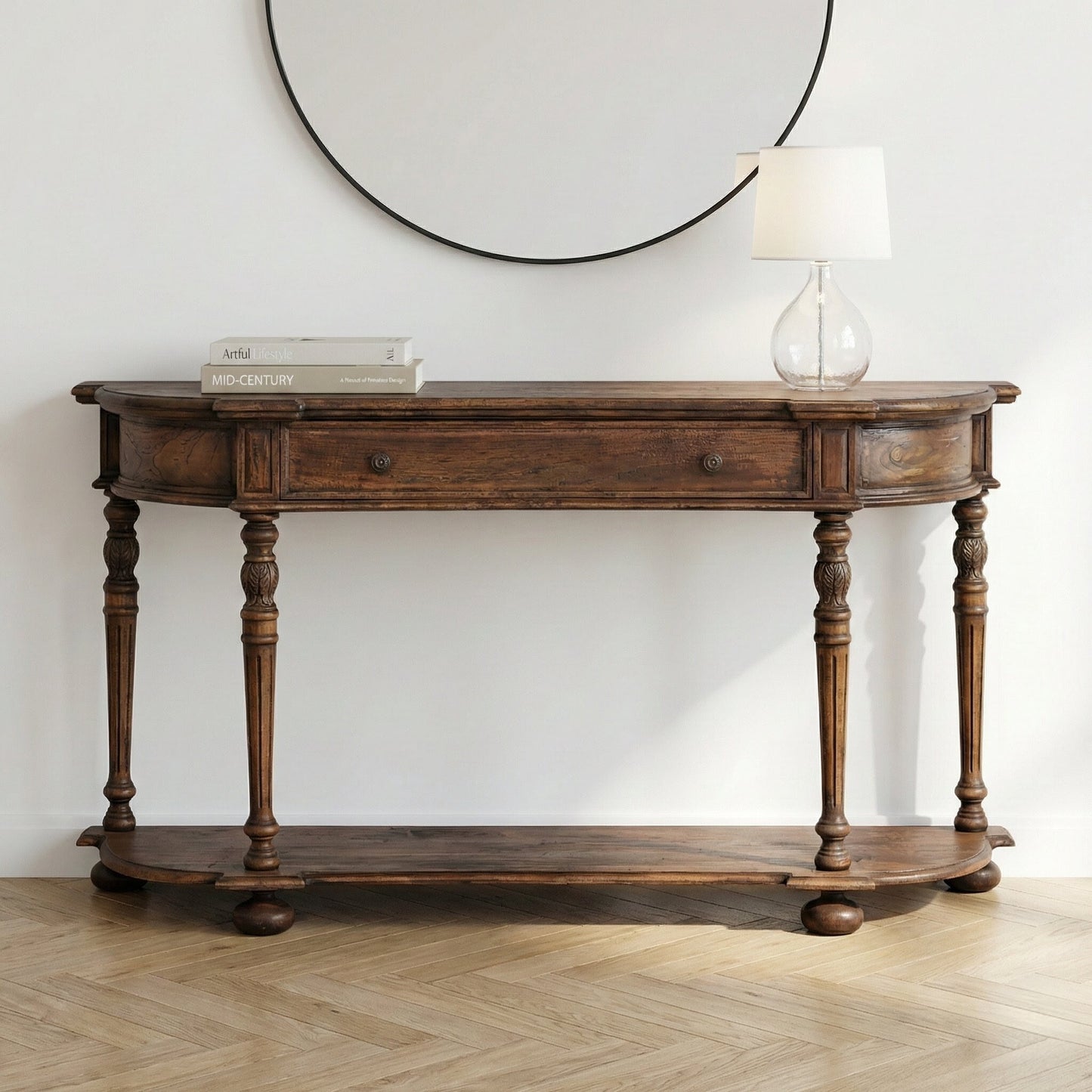 Arbouré Rustic White Cedar 151cm Console Table