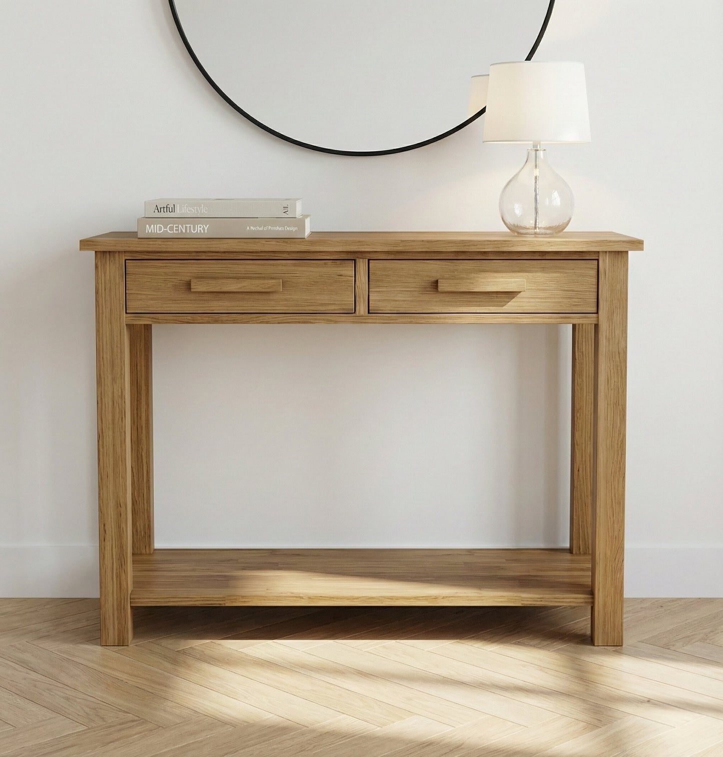 Opus Solid Oak Console Table