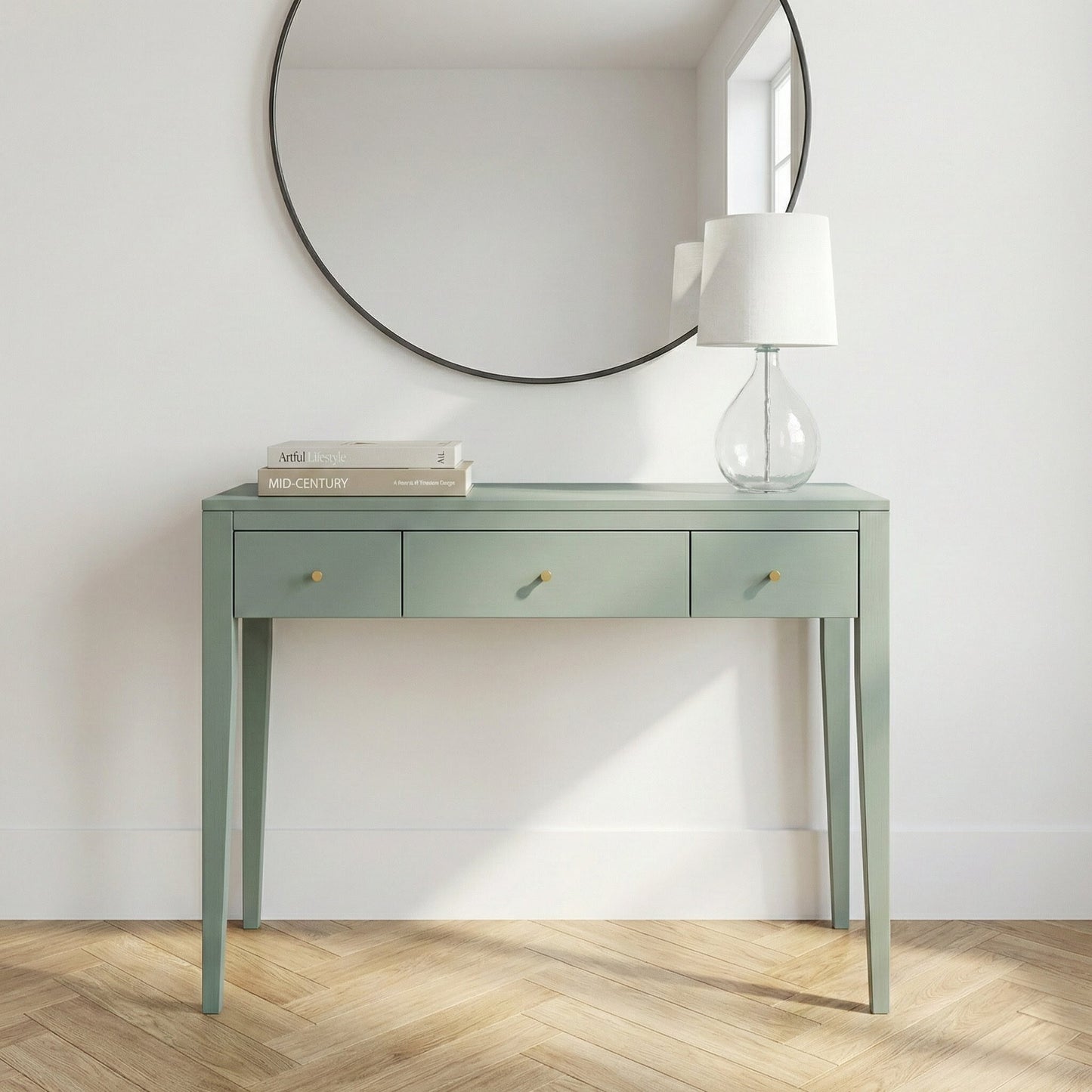Elcott 3 Drawer Console Table