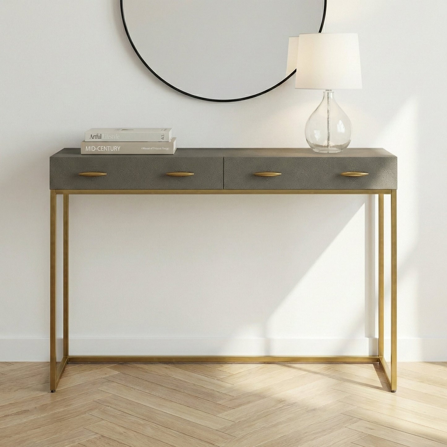 Looma Shagreen Console Table