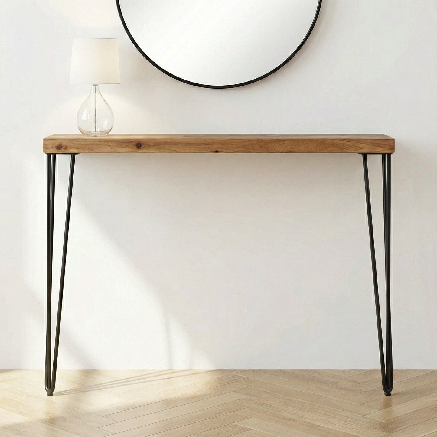 Brookleigh Rustic Pine 77cm Hall Console Table
