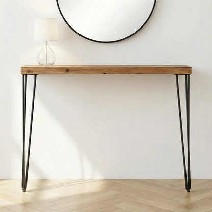 Brookleigh Rustic Pine 77cm Hall Console Table