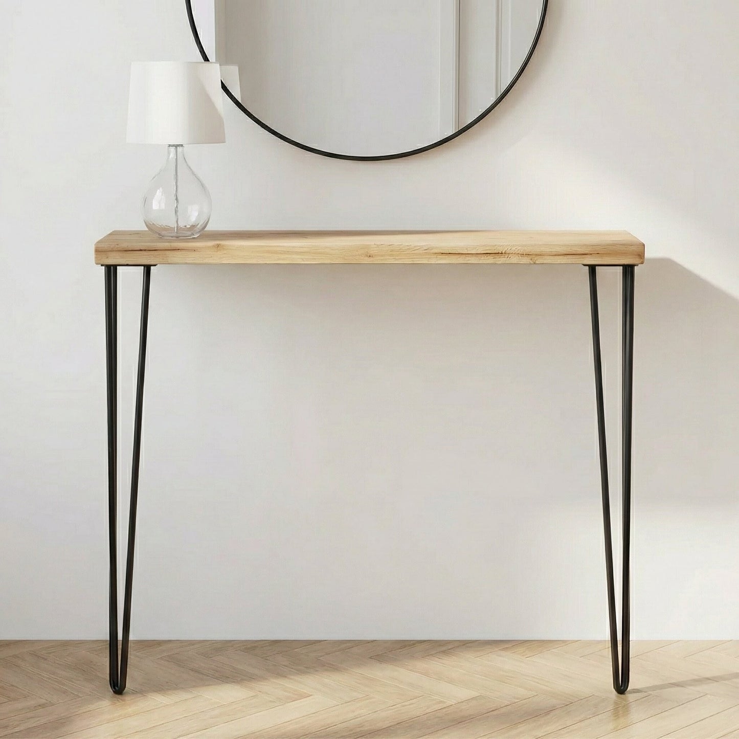 Brookleigh Rustic Pine 92cm Hall Console Table