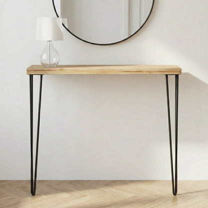 Brookleigh Rustic Pine 92cm Hall Console Table