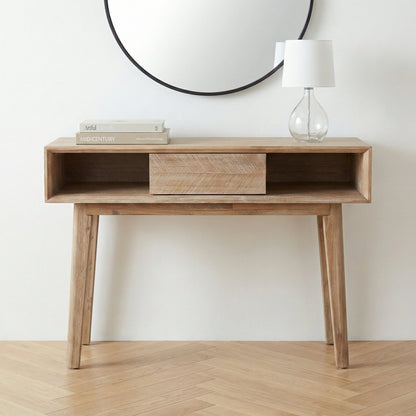 Kalmar Acacia Wood 1 Drawer Console