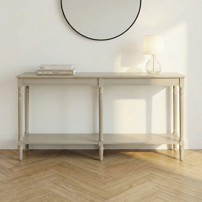 Heritage Pine Wood Large Console Table