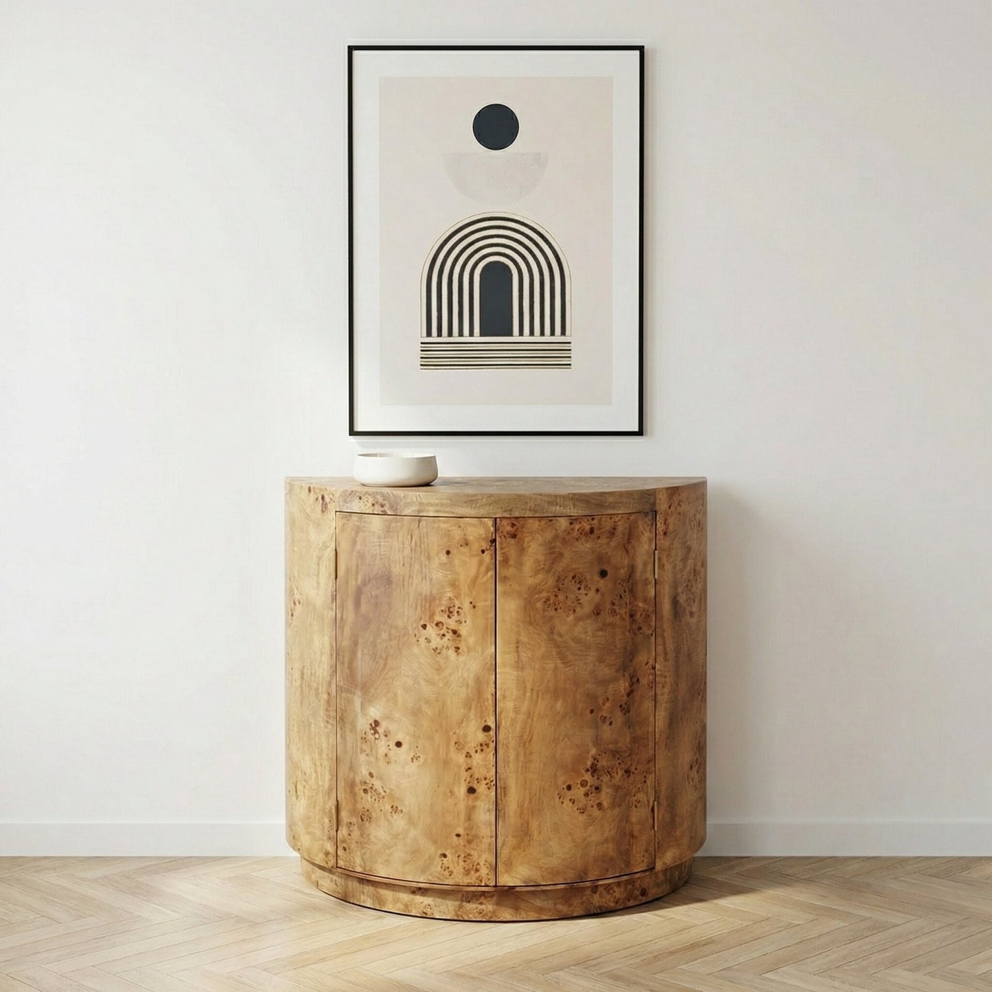 Newborough Burr Wood Effect 2 Door Sideboard