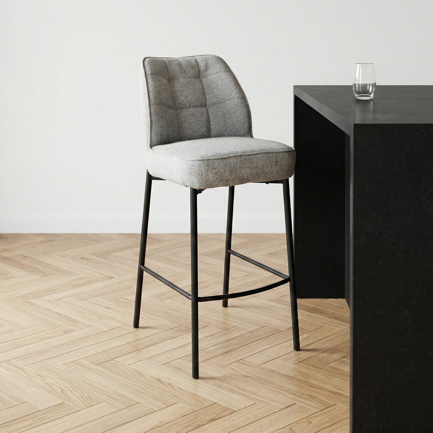 Enya Light Grey Bar Stool