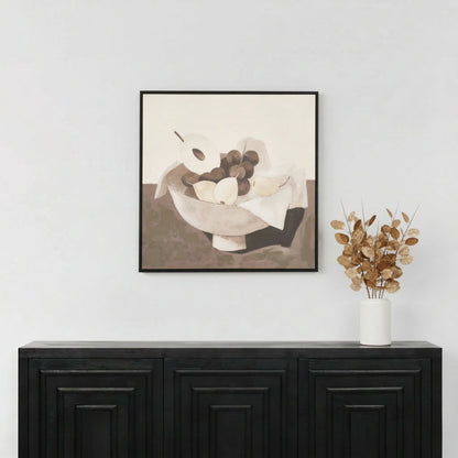 Fruit Design Canvas with Black Frame