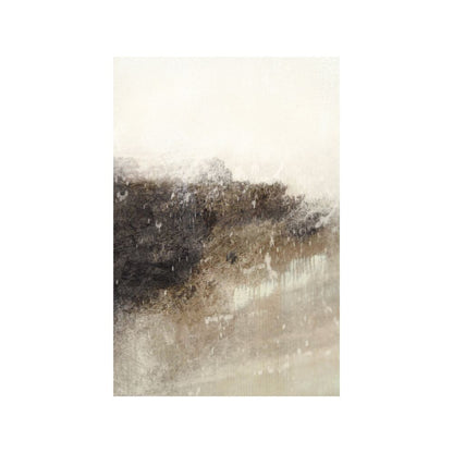 Abstract Canvas Grey and White with Black Frame