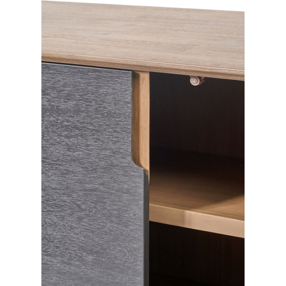 Gio Acacia Wood 4 Door Sideboard