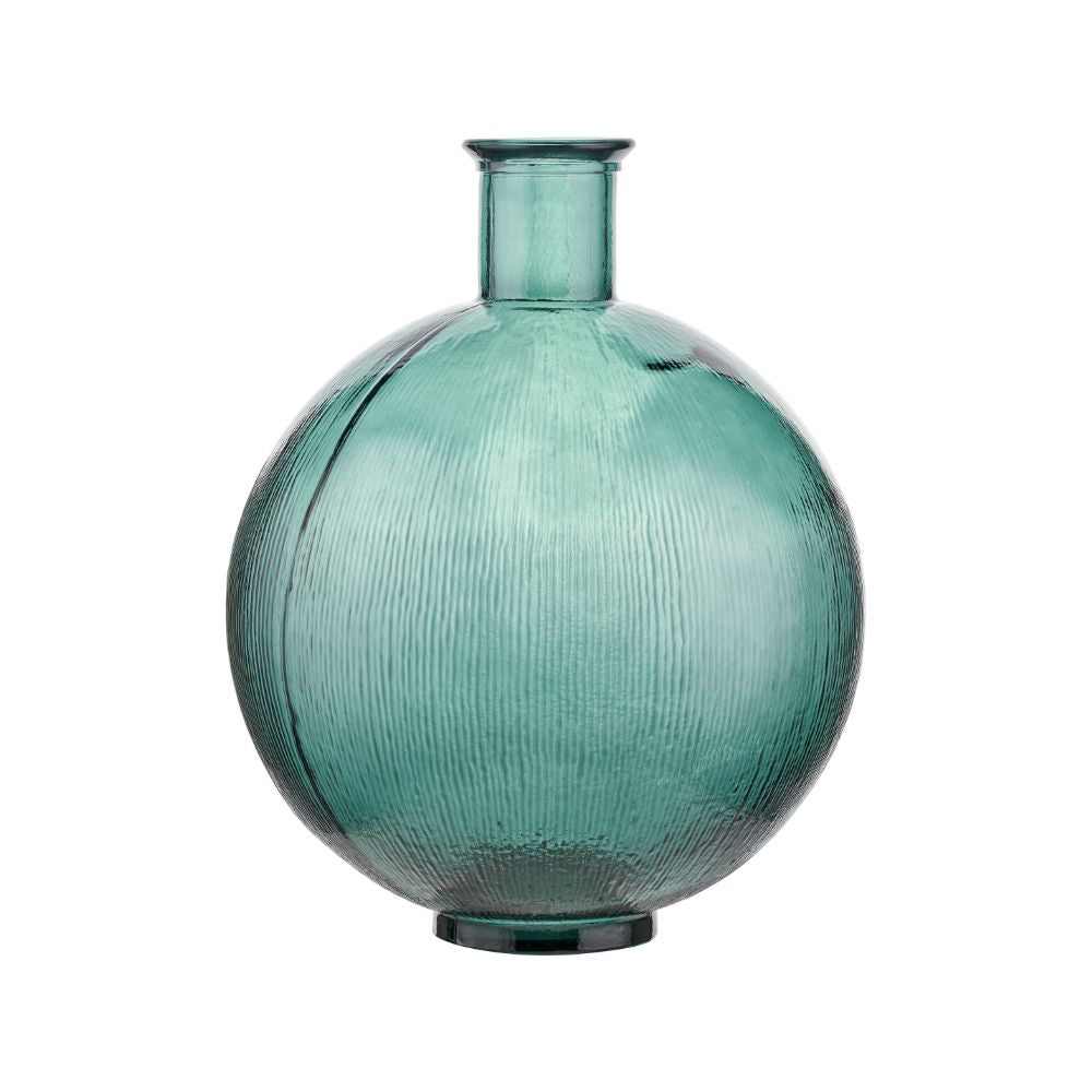 Recycled Glass Round Vase