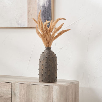Kali Textured Dot Stoneware Vase
