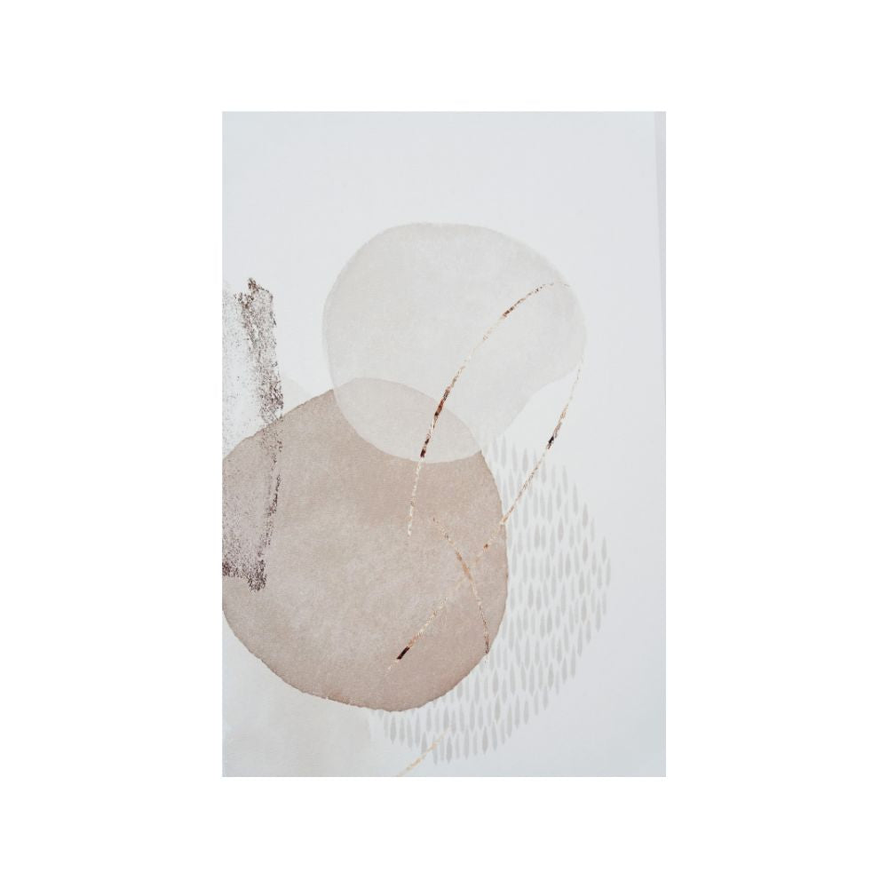Canvases Natural Abstract with Natural Frame (Set of 2)