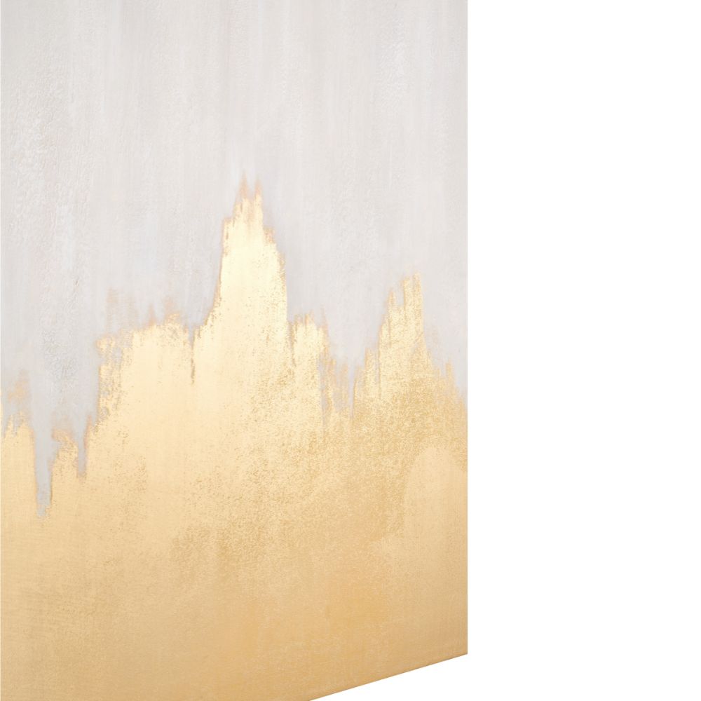Frameless Canvas Black or White and Gold Abstract