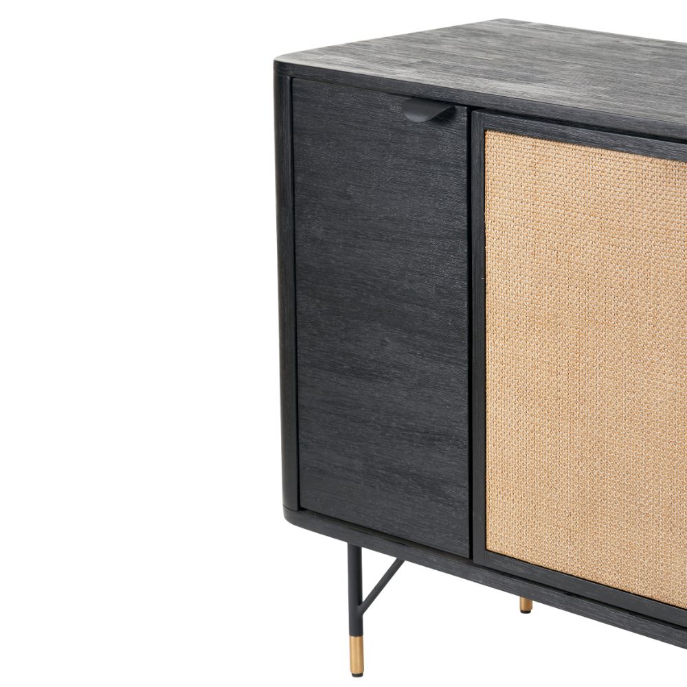Fiji Black Acacia Wood Sideboard